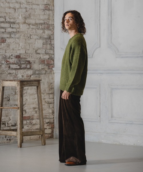 CASPER JOHN(キャスパージョン)の「Drop stitch velor flare slacks/ドロップステッチベロアフレアスラックス(スラックス・メンズ・ダークブラウン/ダークグリーン/ブラック・X-SMALL/SMALL/MEDIUM/LARGE)」の17枚目の写真
