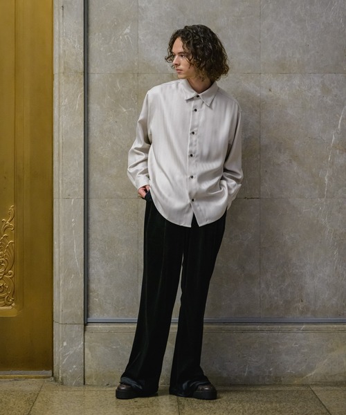 CASPER JOHN(キャスパージョン)の「Drop stitch velor flare slacks/ドロップステッチベロアフレアスラックス(スラックス・メンズ・ダークブラウン/ダークグリーン/ブラック・X-SMALL/SMALL/MEDIUM/LARGE)」の7枚目の写真