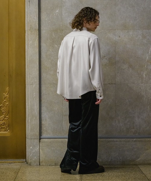 CASPER JOHN(キャスパージョン)の「Drop stitch velor flare slacks/ドロップステッチベロアフレアスラックス(スラックス・メンズ・ダークブラウン/ダークグリーン/ブラック・X-SMALL/SMALL/MEDIUM/LARGE)」の8枚目の写真