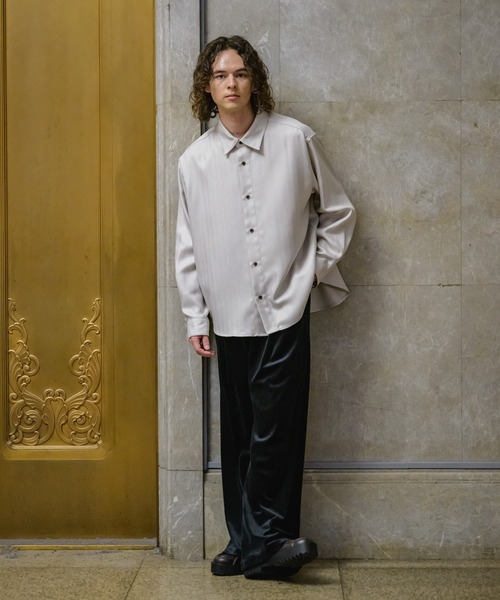 CASPER JOHN(キャスパージョン)の「Drop stitch velor flare slacks/ドロップステッチベロアフレアスラックス(スラックス・メンズ・ダークブラウン/ダークグリーン/ブラック・X-SMALL/SMALL/MEDIUM/LARGE)」の9枚目の写真