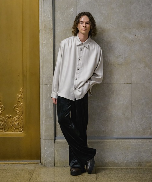 CASPER JOHN(キャスパージョン)の「Drop stitch velor flare slacks/ドロップステッチベロアフレアスラックス(スラックス・メンズ・ダークブラウン/ダークグリーン/ブラック・X-SMALL/SMALL/MEDIUM/LARGE)」の10枚目の写真