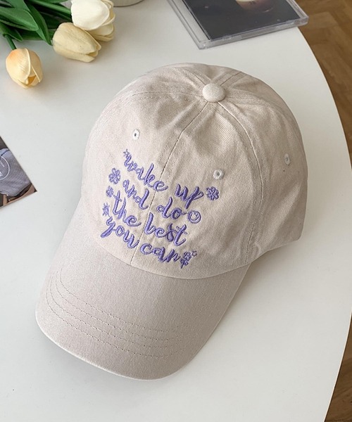 TONE SELECT GOODS（トーンセレクトグッズ）の「pur chouchou/ロゴ刺繍キャップ P4254（キャップ・レディース・グリーン/アイボリー/ダークグリーン/ダークブラウン/ブラック/ピンク・FREE）」の15枚目の写真