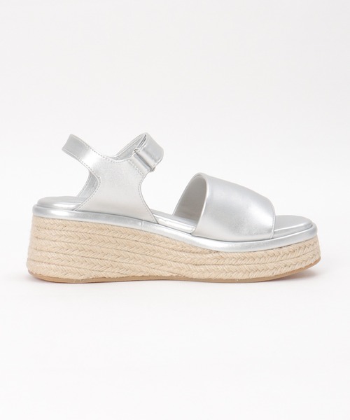 notch.(ノッチ)の「ジュートウエッジサンダル(サンダル・レディース・オフホワイト/ブラック/シルバー系・M/L)」の16枚目の写真