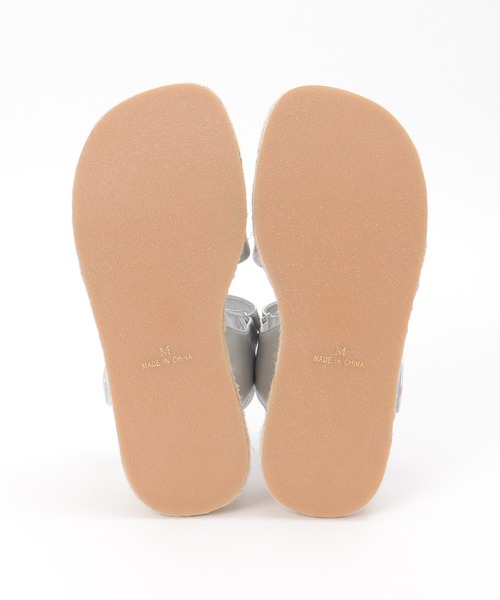 notch.(ノッチ)の「ジュートウエッジサンダル(サンダル・レディース・オフホワイト/ブラック/シルバー系・M/L)」の10枚目の写真