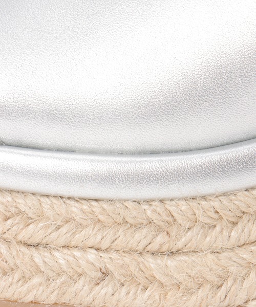 notch.(ノッチ)の「ジュートウエッジサンダル(サンダル・レディース・オフホワイト/ブラック/シルバー系・M/L)」の11枚目の写真