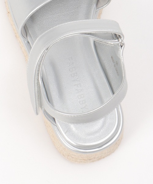 notch.(ノッチ)の「ジュートウエッジサンダル(サンダル・レディース・オフホワイト/ブラック/シルバー系・M/L)」の13枚目の写真