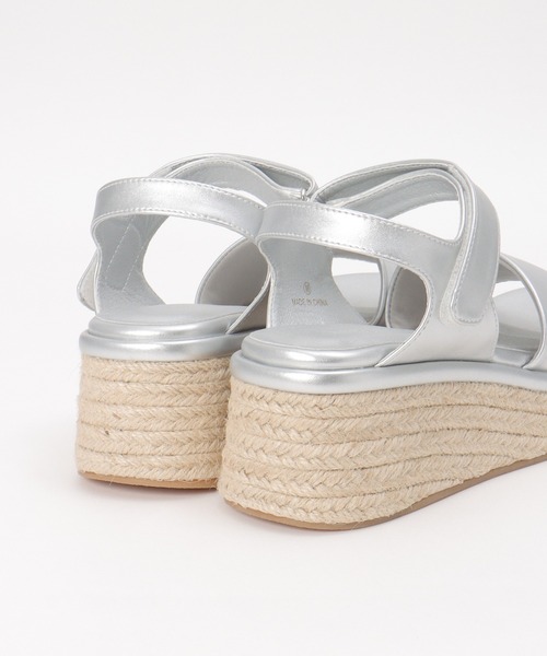 notch.(ノッチ)の「ジュートウエッジサンダル(サンダル・レディース・オフホワイト/ブラック/シルバー系・M/L)」の15枚目の写真