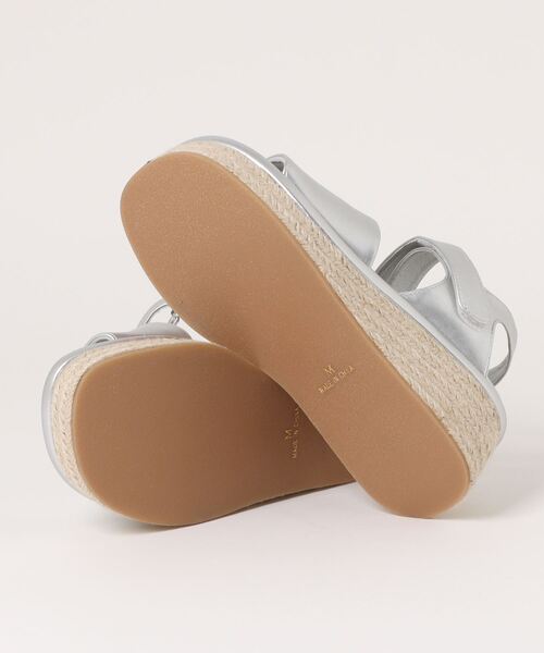 notch.(ノッチ)の「ジュートウエッジサンダル(サンダル・レディース・オフホワイト/ブラック/シルバー系・M/L)」の9枚目の写真