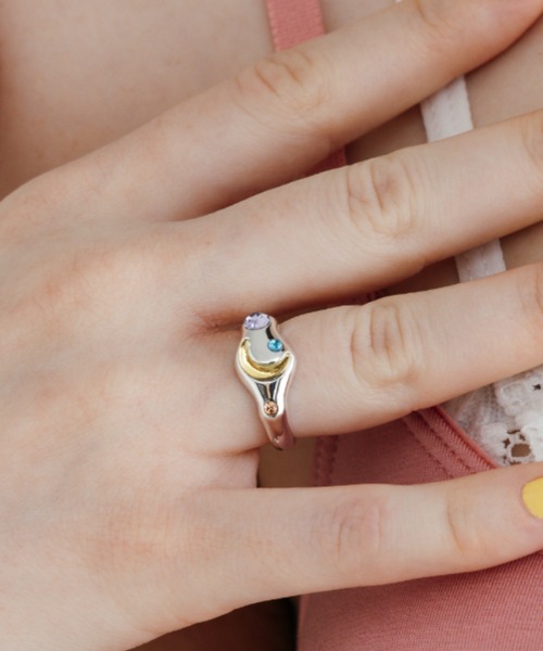 ANU(アヌ)の「happy moon ring - ハッピームーンリング(リング・レディース・シルバー/ゴールド・9号/11号)」の20枚目の写真