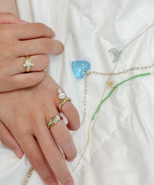 ANU(アヌ)の「happy moon ring - ハッピームーンリング(リング・レディース・シルバー/ゴールド・9号/11号)」の19枚目の写真