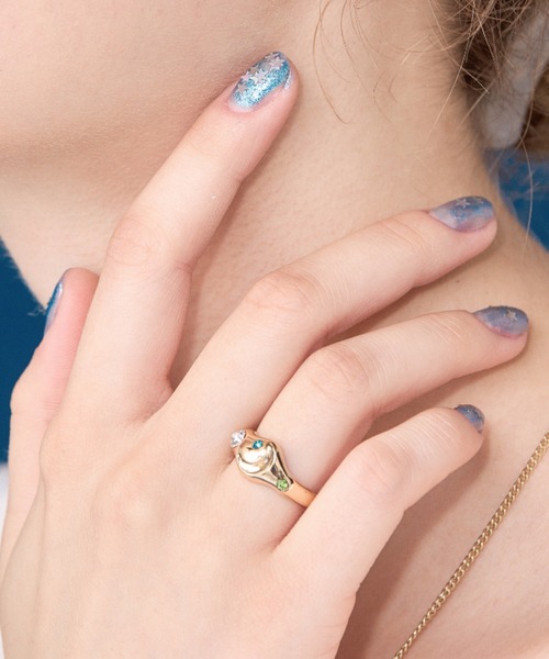 ANU(アヌ)の「happy moon ring - ハッピームーンリング(リング・レディース・シルバー/ゴールド・9号/11号)」の13枚目の写真