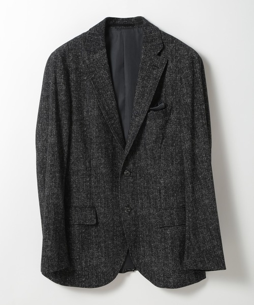 【セール】グレンチェックプリントジャージジャケット（セットアップ対応）（テーラードジャケット）｜CROWDED CLOSET（クラウデッドクローゼット）