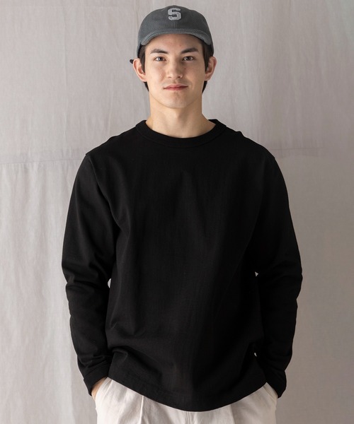 Jackman(ジャックマン)の「Dotsume LS T-Shirt(Tシャツ/カットソー・メンズ・ブルー系その他/ブラック/オフホワイト/グリーン系その他2/ホワイト系その他2/エメラルドブルー/ブルー系その他3/ブルー系その他2/ネイビー/スミクロ/ライトグリーン/グリーン系その他/ブルー・X-LARGE/LARGE/MEDIUM/SMALL)」の3枚目の写真