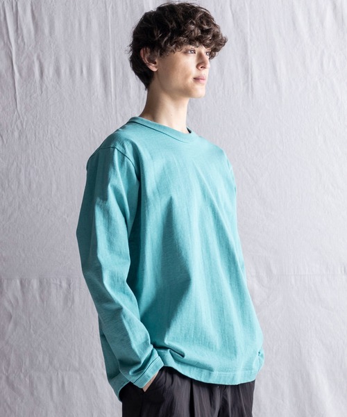 Jackman（ジャックマン）の「Dotsume LS T-Shirt（Tシャツ/カットソー・メンズ・ブルー系その他/ブラック/オフホワイト/グリーン系その他2/ホワイト系その他2/エメラルドブルー/ブルー系その他3/ブルー系その他2/ネイビー/スミクロ・X-LARGE/LARGE/MEDIUM/SMALL）」の11枚目の写真