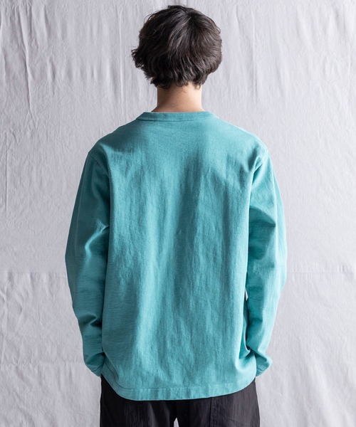 Jackman（ジャックマン）の「Dotsume LS T-Shirt（Tシャツ/カットソー・メンズ・ブルー系その他/ブラック/オフホワイト/グリーン系その他2/ホワイト系その他2/エメラルドブルー/ブルー系その他3/ブルー系その他2/ネイビー/スミクロ・X-LARGE/LARGE/MEDIUM/SMALL）」の14枚目の写真