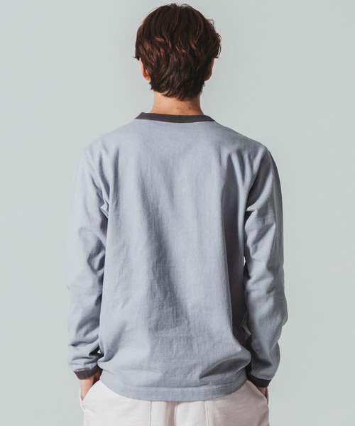 Jackman（ジャックマン）の「Dotsume LS T-Shirt（Tシャツ/カットソー・メンズ・ブルー系その他/ブラック/オフホワイト/グリーン系その他2/ホワイト系その他2/エメラルドブルー/ブルー系その他3/ブルー系その他2/ネイビー/スミクロ・X-LARGE/LARGE/MEDIUM/SMALL）」の18枚目の写真