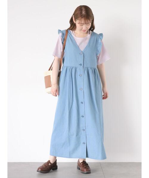 ehka sopo(エヘカソポ)の「ギンガムチェックプルオーバー(Tシャツ/カットソー・レディース・グリーン/イエロー/ブラック/ラベンダー・F)」の7枚目の写真