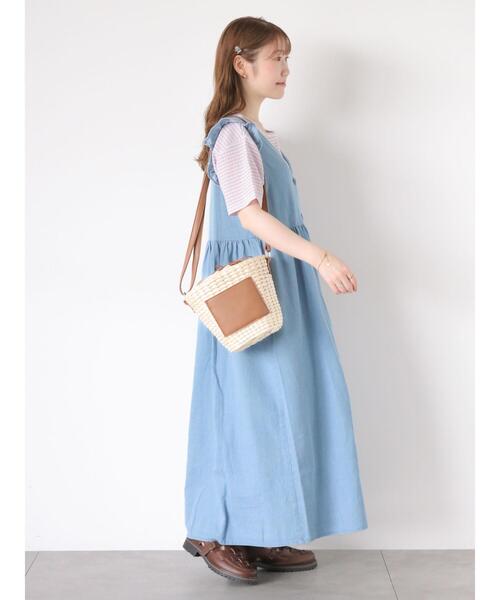 ehka sopo(エヘカソポ)の「ギンガムチェックプルオーバー(Tシャツ/カットソー・レディース・グリーン/イエロー/ブラック/ラベンダー・F)」の8枚目の写真