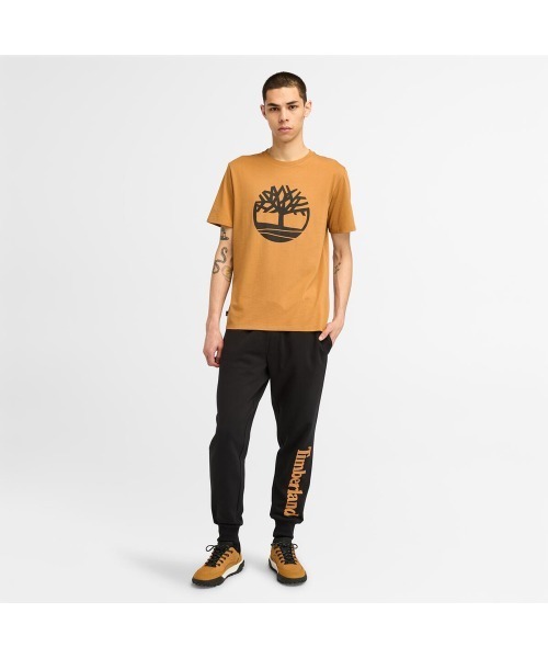 Timberland（ティンバーランド）の「メンズ ノースウッド ワードマーク ロゴ ブラッシュバック スウェットパンツ（スウェットパンツ・メンズ・グレー/ブラック・LARGE/MEDIUM/SMALL/X-LARGE/X-SMALL）」の3枚目の写真