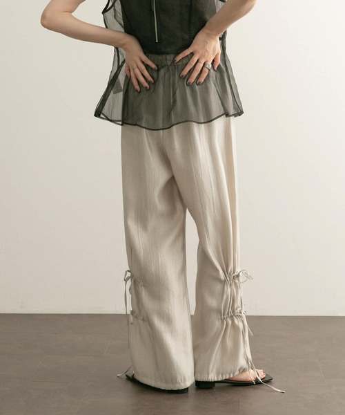 KBF（ケイビーエフ）の「シャイニーリボンパンツ（その他パンツ・レディース・ベージュ/グリーン・ONE）」の13枚目の写真