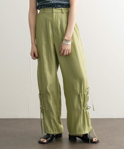 KBF（ケイビーエフ）の「シャイニーリボンパンツ（その他パンツ・レディース・ベージュ/グリーン・ONE）」の17枚目の写真