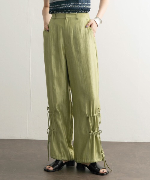 KBF（ケイビーエフ）の「シャイニーリボンパンツ（その他パンツ・レディース・ベージュ/グリーン・ONE）」の18枚目の写真