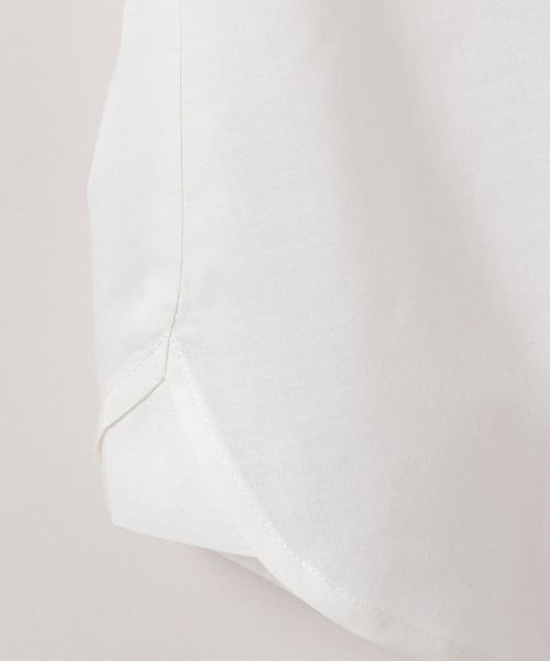 JEANASIS（ジーナシス）の「パワーショルダーレギュラーシャツSS/139759（シャツ/ブラウス・レディース・ブラック/オフホワイト・FREE）」の12枚目の写真