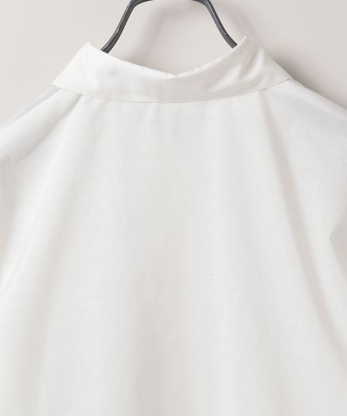 JEANASIS（ジーナシス）の「パワーショルダーレギュラーシャツSS/139759（シャツ/ブラウス・レディース・ブラック/オフホワイト・FREE）」の14枚目の写真