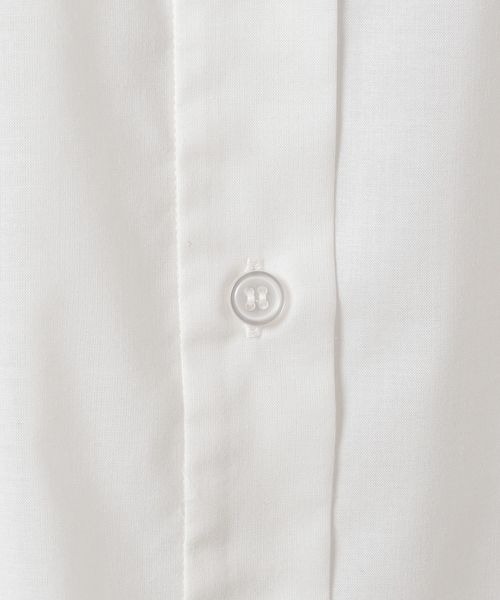 JEANASIS（ジーナシス）の「パワーショルダーレギュラーシャツSS/139759（シャツ/ブラウス・レディース・ブラック/オフホワイト・FREE）」の15枚目の写真