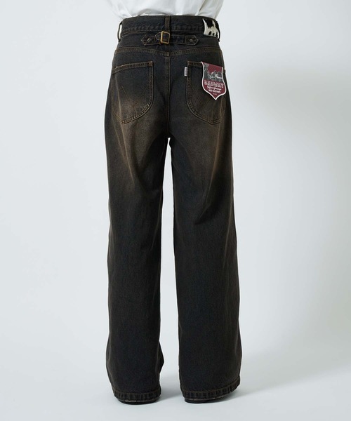 パンツ BADWAY Grunge studs wide denim Grunge studs wide denim – YZ