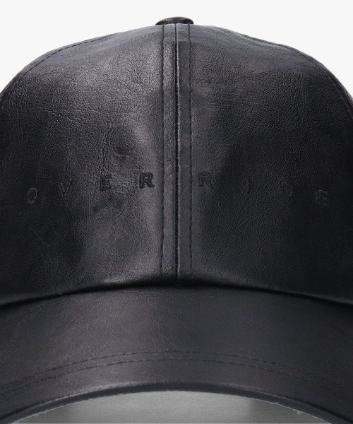 OVERRIDE（オーバーライド）の「OVERRIDE  FAKE LEATHER CAP SGP / オーバーライド（キャップ・レディース・ブルー/ブラック/ブラウン・57~59cm）」の8枚目の写真