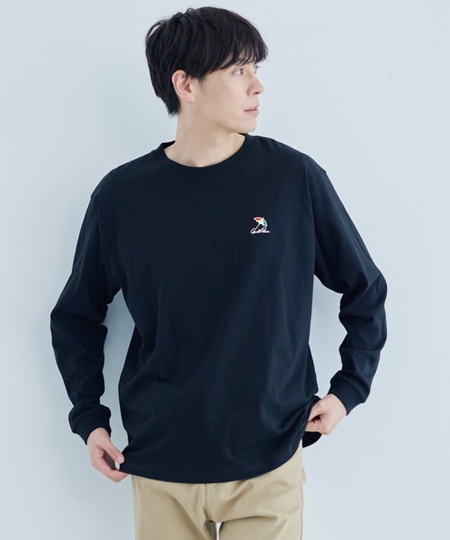 Arnold Palmer（アーノルドパーマー）の「アンブレラロゴ シェア ロングTシャツ（Tシャツ/カットソー・レディース・ホワイト/グリーン/ブラック・L/M/S/XS/LL）」の19枚目の写真