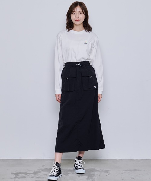 Arnold Palmer（アーノルドパーマー）の「アンブレラロゴ シェア ロングTシャツ（Tシャツ/カットソー・レディース・ホワイト/グリーン/ブラック・L/M/S/XS/LL）」の10枚目の写真