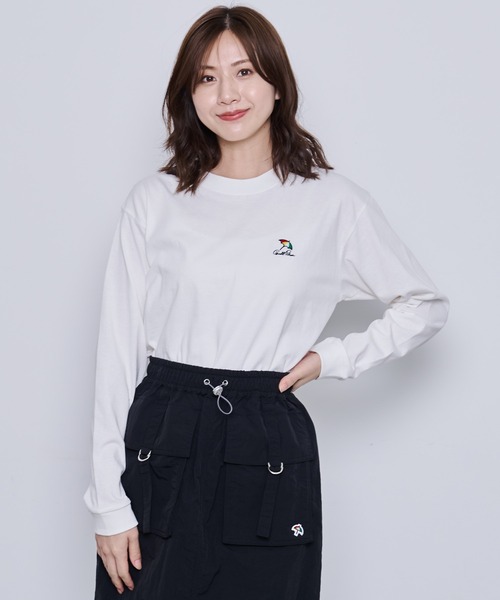Arnold Palmer（アーノルドパーマー）の「アンブレラロゴ シェア ロングTシャツ（Tシャツ/カットソー・レディース・ホワイト/グリーン/ブラック・L/M/S/XS/LL）」の15枚目の写真