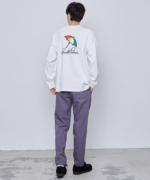 Arnold Palmer（アーノルドパーマー）の「アンブレラロゴ シェア ロングTシャツ（Tシャツ/カットソー・レディース・ホワイト/グリーン/ブラック・L/M/S/XS/LL）」の9枚目の写真