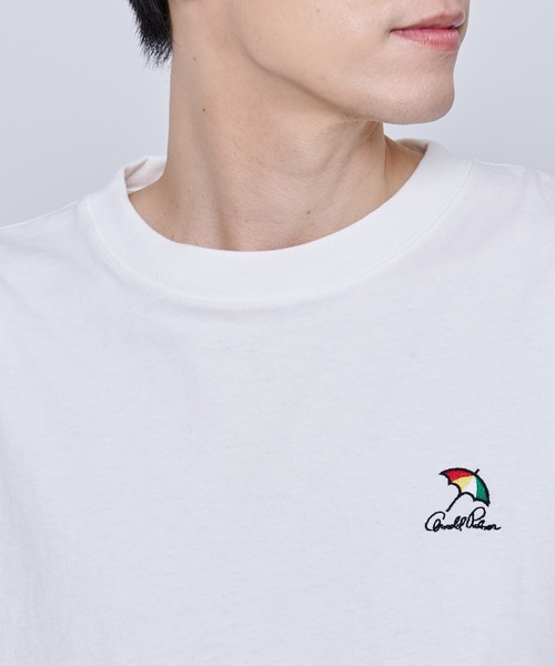 Arnold Palmer（アーノルドパーマー）の「アンブレラロゴ シェア ロングTシャツ（Tシャツ/カットソー・レディース・ホワイト/グリーン/ブラック・L/M/S/XS/LL）」の4枚目の写真