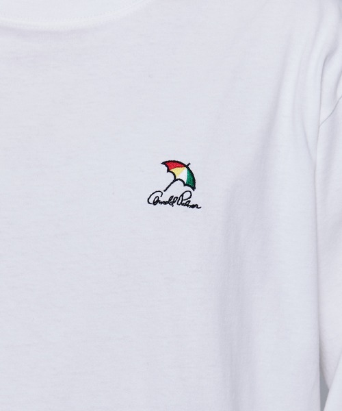 Arnold Palmer（アーノルドパーマー）の「アンブレラロゴ シェア ロングTシャツ（Tシャツ/カットソー・レディース・ホワイト/グリーン/ブラック・L/M/S/XS/LL）」の5枚目の写真
