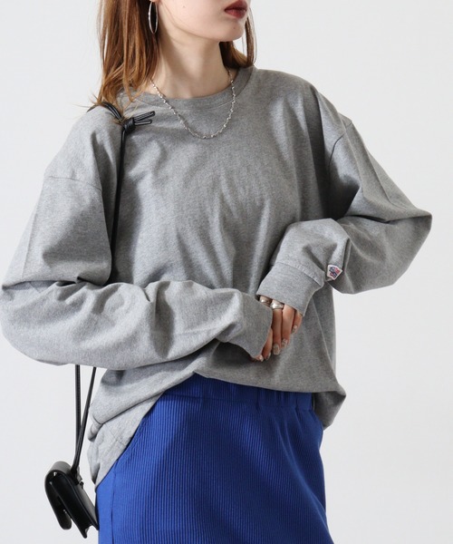 JEMORGAN(ジェーイーモーガン)の「JEMORGAN 天竺クルーネックL/S-T(Tシャツ/カットソー・メンズ・杢グレー/ブラック/オフホワイト/ネイビー/モカ/オレンジ/パープル/グリーン・L/M/XL)」の21枚目の写真