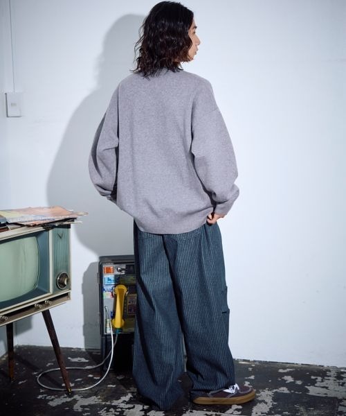 PBLIM（ページボーイリム）の「《UNISEX》キャットニット（ニット/セーター・レディース・ブルー/チャコールグレー/オフホワイト/ブラウン・FREE）」の12枚目の写真