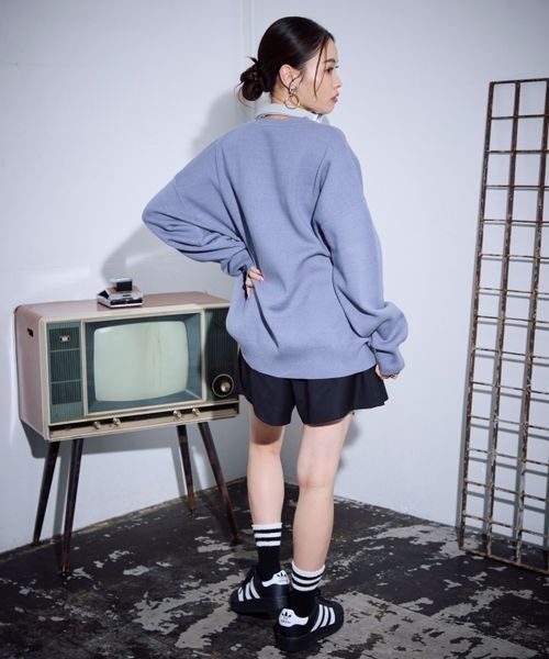 PBLIM（ページボーイリム）の「《UNISEX》キャットニット（ニット/セーター・レディース・ブルー/チャコールグレー/オフホワイト/ブラウン・FREE）」の16枚目の写真