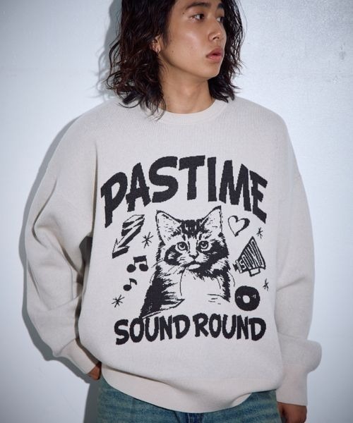 PBLIM（ページボーイリム）の「《UNISEX》キャットニット（ニット/セーター・レディース・ブルー/チャコールグレー/オフホワイト/ブラウン・FREE）」の17枚目の写真