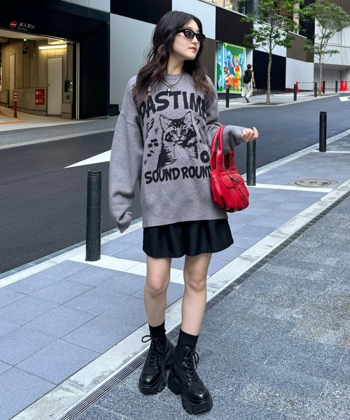 りむページ セール】《UNISEX》キャットニット(ニット/セーター)|PBLIM