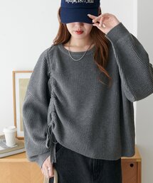 【8色展開!/WEB限定】畦ギャザープルオーバー