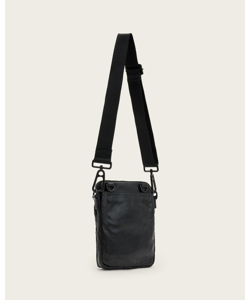 ALLSAINTS（オールセインツ）の「FALCON LEATHER POUCH BAG | FALCON レザー ポーチ バッグ（ショルダーバッグ・メンズ・ブラック・ONE SIZE）」の12枚目の写真