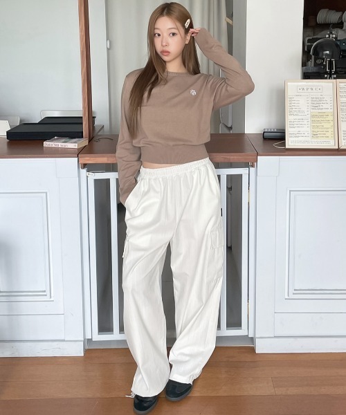 A'GEM/9 × .kom 『muah muah/ムーアムーア』 STITCH LOGO BASIC KNIT