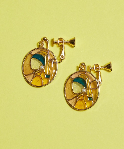 gargle（ガーグル）の「gargle ガーグル：アートシリーズ　ステンドアート　フェルメール　ゴッホ　イヤリング（イヤリング・レディース・イエロー/ブルー・FREE）」の11枚目の写真