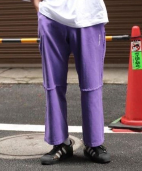 Student Apathy（スチューデントアパシー）の「Student Apathy/スチューデントアパシー/ワイドチノ アンクルチノパンツ/チノパン（チノパンツ・レディース・モスグリーン/パープル/ブラック・M/S/L）」の3枚目の写真