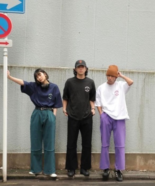 Student Apathy（スチューデントアパシー）の「Student Apathy/スチューデントアパシー/ワイドチノ アンクルチノパンツ/チノパン（チノパンツ・レディース・モスグリーン/パープル/ブラック・M/S/L）」の7枚目の写真