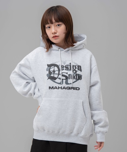 MAHAGRID(マハグリッド)の「『mahagrid/マハグリッド』 DESIGN STUDIO HOODIE (発泡)/デザインスタジオ フーディー(パーカー・レディース・ブラック/ライトグレー・L/M)」の10枚目の写真