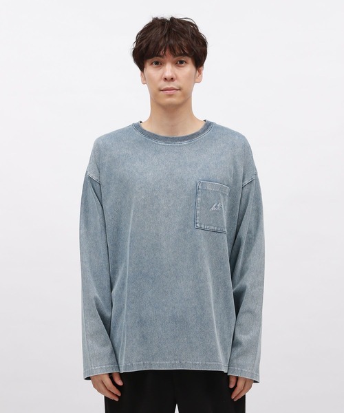 ANCELLM 長袖カットソー 刺繍 ANCELLM 長袖カットソー 刺繍 AGING EMBROIDERY SHIRT | ANCELLM